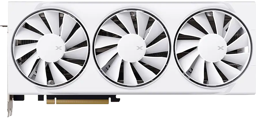 XFX Swift AMD Radeon RX 9070XT White Triple fan Gaming Edition with 16GB GDDR6 HDMI 3xDP, AMD RDNA 4 RX-97TSWF3W9 - Slika 2