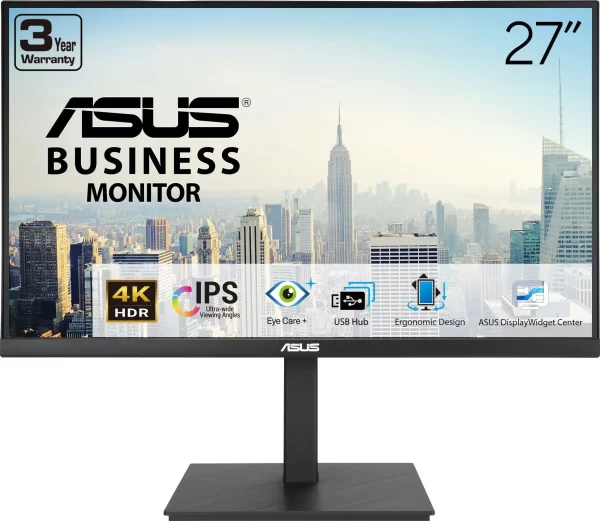 ASUS VA27UQSB 27", 4K, 2xHDMI, DP, USB, HAS, zvuč.