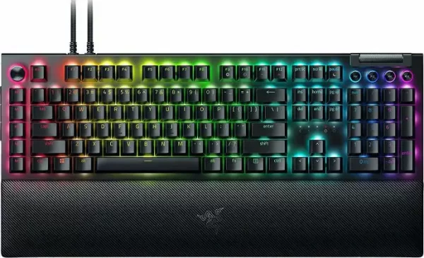 Razer BlackWidow V4 Pro - Mechanical Gaming Keyboard (Green Switch) - UK Layout,(RZ03-04680300-R3W1)