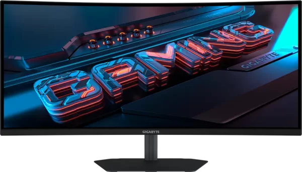 Monitor Gigabyte 34" 3440 x 1440 (WQHD), VA 1500R 200Hz, 125% sRGB, 1ms, 450 cd/m2, 4000:1 FreeSync Premium Pro, HDR 400, HDMI, DisplayPort, Speakers