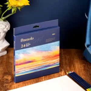 Umjetnički set za crtanje Deli Finenolo drvene bojice 24 kom u kutiji EC131-24 100161691