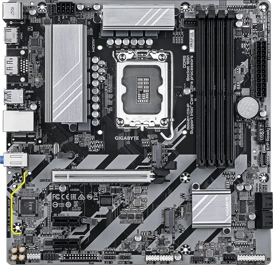 GIGABYTE B860M D3HP, LGA1851, 4x DDR5, mATX - Slika 3