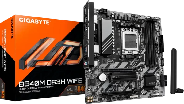 GIGABYTE B840M DS3H WF6, AM5, 4x DDR5, mATX