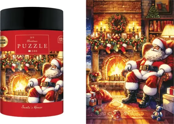 Puzzle 500 kom tuba Christmas "Santa`s House" Interdruk