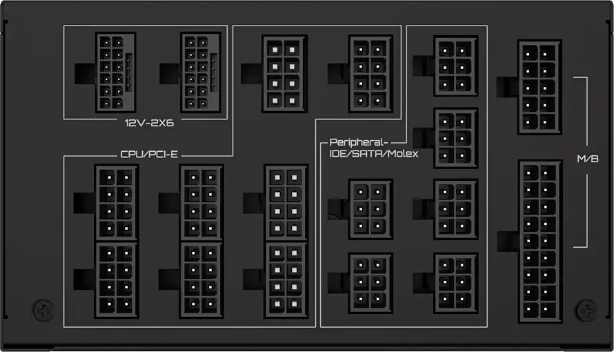 GIGABYTE UD1600PM PG5 Power Supply 1600W, 80+ Platinum, ATX 3.1, PCIe Gen 5.0, Modular, EU, UD1600PM PG5 - Slika 20