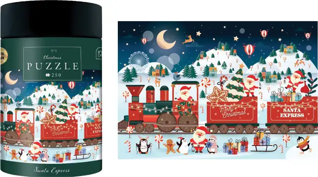 Puzzle 250 kom tuba Christmas "Santa Express" Interdruk