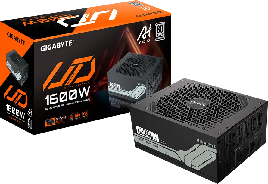 GIGABYTE UD1600PM PG5 Power Supply 1600W, 80+ Platinum, ATX 3.1, PCIe Gen 5.0, Modular, EU, UD1600PM PG5 - Slika 17