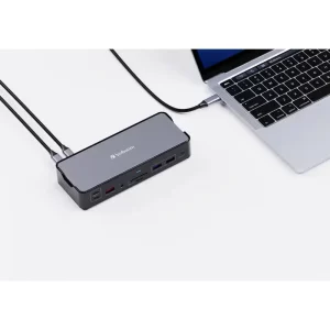 Verbatim CDS-15 portni USB-C Pro Docking Station 2 x HDMI | DP | RJ45 | USB-A 3.1 | 2 x USB-A 3.0 | USB-A 2.0 | 2 x USB-C® 3.1 | SD | microSD | Audio | USB-C PD | USB-C Host,32171