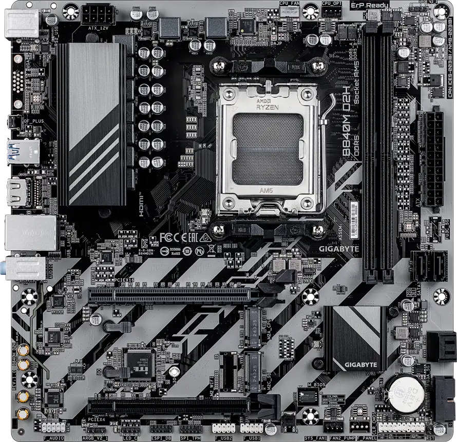 GIGABYTE B840M D2H, AM5, 2x DDR5, mATX - Slika 2