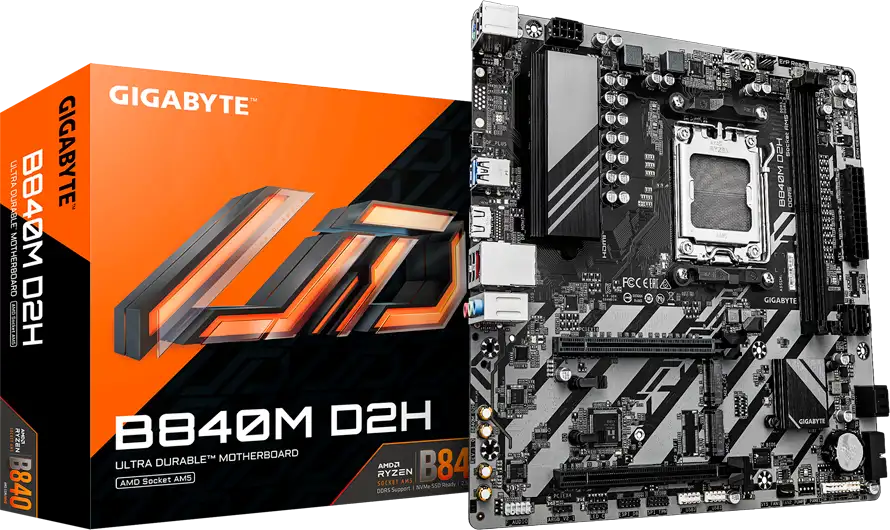 GIGABYTE B840M D2H, AM5, 2x DDR5, mATX - Slika 3