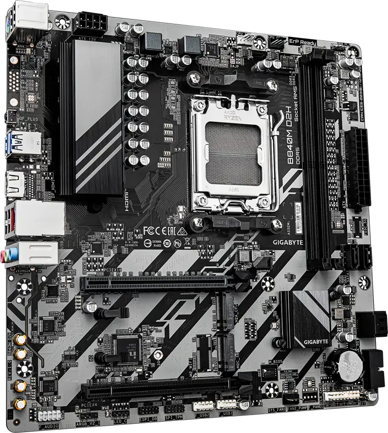 GIGABYTE B840M D2H, AM5, 2x DDR5, mATX