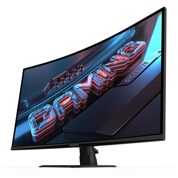 Monitor Gigabyte 31.5" 2560 x 1440 (QHD), VA 1500R, 180Hz, 120% sRGB ,1ms, 250 cd/m2, 3500:1, FreeSync Premium, HDR Ready, HDMI, DisplayPort
