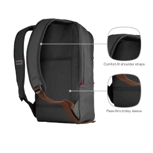 Wenger ruksak City Upgrade za prijenosnike do 16" sa dodatnom torbom, sivi, (606489)