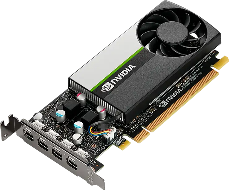 PNY NVIDIA T1000 8GB LowProfile OEM Version, PCI-Express 3.0 x16, LP, 8 GB GDDR6 128-bit, 4x Mini DP 1.4, 1x LP bracket VCNT1000-8GB-SB