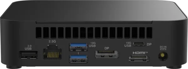 ASUS NUC 14 Essential/RNUC14MNK1500002/N150 Processor/1xDDR5-4800 SO-DIMM/5xUSB Type-A/2xUSB Type-C/3.5mm jack/ M.2 22x80 NVMe and SATA SSD/2,5Gbe LAN/1xHDMI/ 1x DP/no Storage/no RAM/WiFI6E AX211/no O