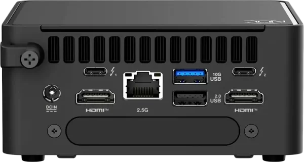ASUS NUC 15 PRO/RNUC15CRHU500002/Ultra 5 225H 28W/Intel Arc graphics/no RAM/no Storage/Intel Wi-Fi 7 BE201/USB Total - 7/4 USB Type-A/3 USB Type-C (1x USB3.2 + 2x TB4)/2x HDMI 2.1/Support Displays - 4