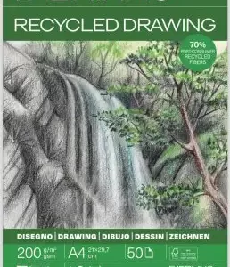 Blok Fabriano reciklirani 21x29,7 (A4) 200g 50L ljepljeni top side 19100759