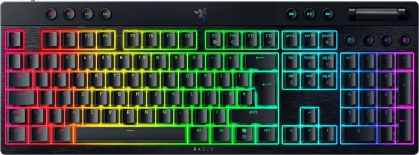 Razer BlackWidow V4 Low-profile HyperSpeed - Wireless Low-Profile Mechanical Gam