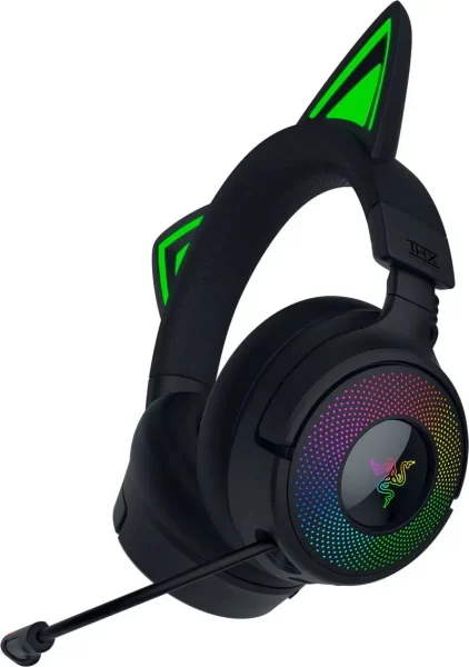 Razer Kraken Kitty V3 Pro - Wireless RGB Kitty Headset for Gaming - Black - FRML
