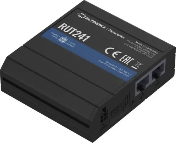 Teltonika RUT241 Industrial 4G LTE WiFi Router
