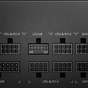 MSI PSU MAG A750GL PCIE5 II, 750W 80Plus Gold, 120mm Fan Active PFC, Fully Modular, 12VHPWR, ATX 3.1, PCIe 5.1, OVP, OCP, OTP, OPP, SCP, UVP, 100-240Vac, 47Hz-63Hz Input Frequency, ATX, 7Y, Black