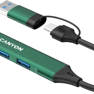 CANYON hub DS-02 4in1 USB-A/C Green