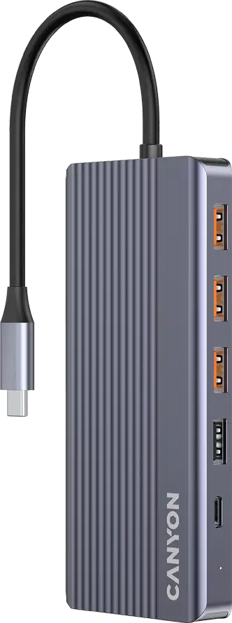 CANYON hub DS-16 13in1 4k USB-C Grey - Slika 2