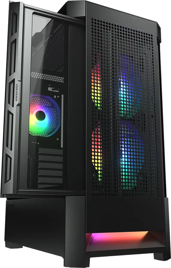 COUGAR AIRFACE RGB PC Case, Mid Tower, Black - Slika 4
