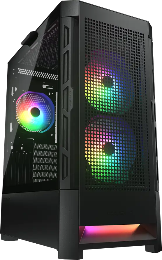 COUGAR AIRFACE RGB PC Case, Mid Tower, Black - Slika 7