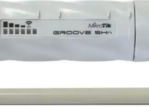 Mikrotik RB GrooveA-52HPn, 600MHz Atheros CPU, 64MB RAM,1×LAN, ugrađeno 2.4/5GHz 802.11a/b/g/n, RouterOS L4, PoE injector, 24V strujni adapter, 6dBi Omni antena