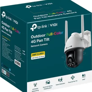 TP-Link VIGI C540-4G Full-Color kamera 2K 4MP Pan/Tilt, H.265+, Night vision, microSD, dvosmjerni audio, detekcija pokreta, vodootporna IP66, VIGI app