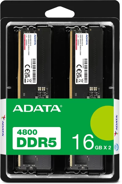RAM Adata 32 GB DDR5-4800 (2x 16 GB) Dual-Kit (black, AD5U480016G-DT, Premier)