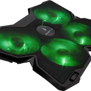 SureFire Bora Gaming podloga za hlađenje prijenosnika do 17", USB, zeleni LED