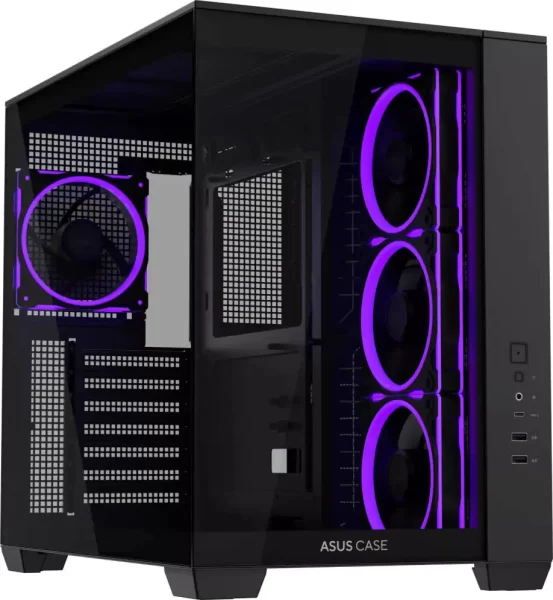 KUĆIŠTE ASUS A32 PLUS TG ARGB BLACK,90DC00S0-B19000
