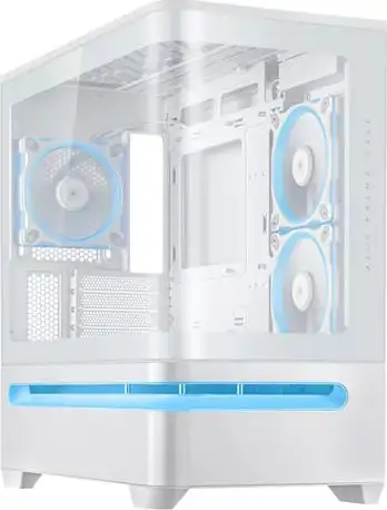 KUĆIŠTE ASUS PRIME AP202 TG ARGB WHITE, 90DC00P3-B19000