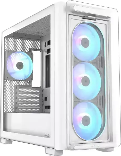 KUĆIŠTE ASUS A23 PLUS TG ARGB WHITE, 90DC00K3-B19010