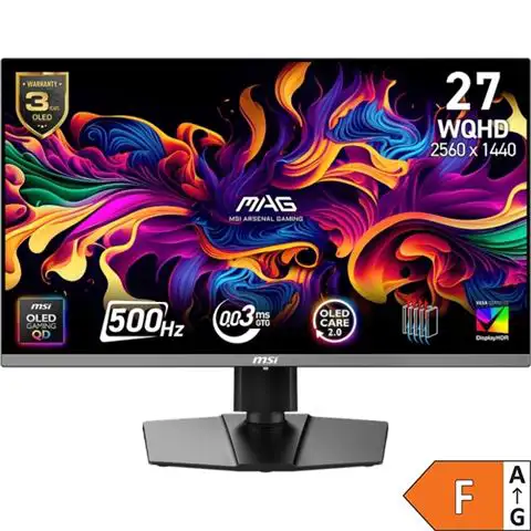 MSI 27" 2K QD-OLED (2560x1440), 500Hz, MAG 272QP X50, 9S6-3CD79A-032