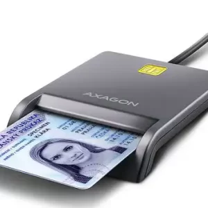 MEM CR USB 2.0 CRE-SM3T Smart Card FlatReader, AXAGON