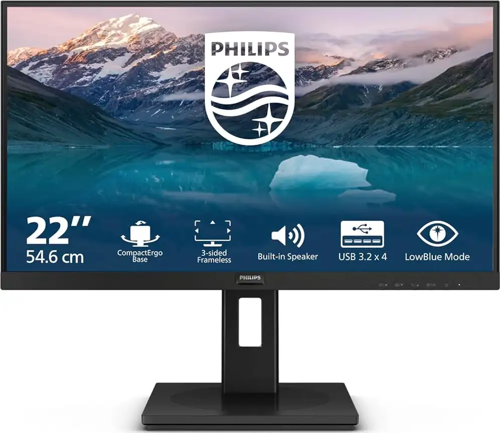 Philips 222S9JML 21,5", VGA, HDMI, DP, zvuč., USB