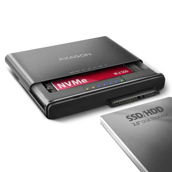 HDD DOD Dock station 2.5"/3.5" SATA M.2, ADSA-CC, AXAGON