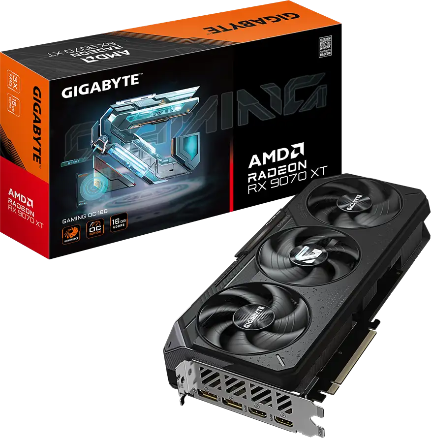 GIGABYTE Video Card AMD Radeon RX 9070 XT GAMING OC 16G, 16GB GDDR6, PCI-E 5.0, 2xDP, 2xHDMI , GV-R9070XTGAMING OC-16GD - Slika 3