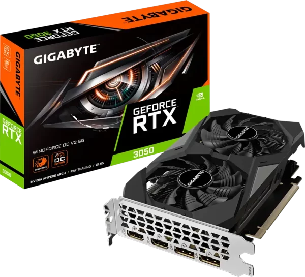 Gigabyte GF RTX3050 WINDFORCE OC, 6GB