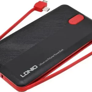 BATERIJA PRENOSIVA LDNIO 10000 mAh PL1013 + KABEL MIKRO LIGHTNING TIP C CRNO-CRV