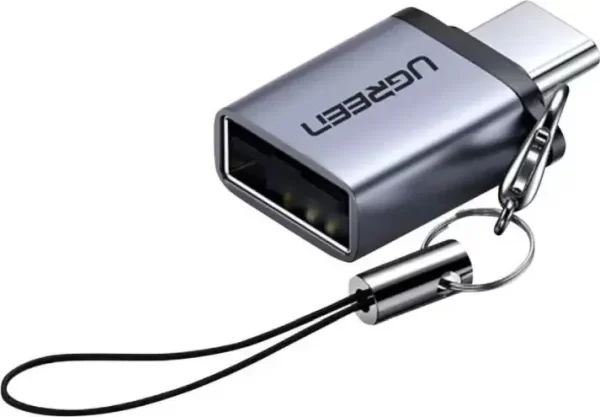 UGREEN adapter USB-C 3.1 (M) na USB 3.0 A (Ž) OTG, sivi