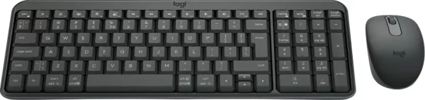 Logitech MK250 bežična tipkovnica i miš, crna