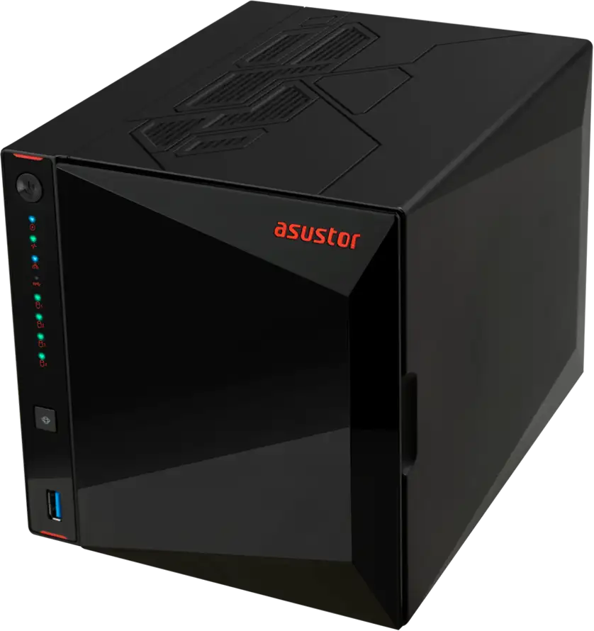 ASUSTOR NAS AS5404T 4x 3.5" 2x M.2 cache 2x 2.5Gbe Celeron QuadCore N5105 2.9GHz 4GB single PSU desktop - Slika 3