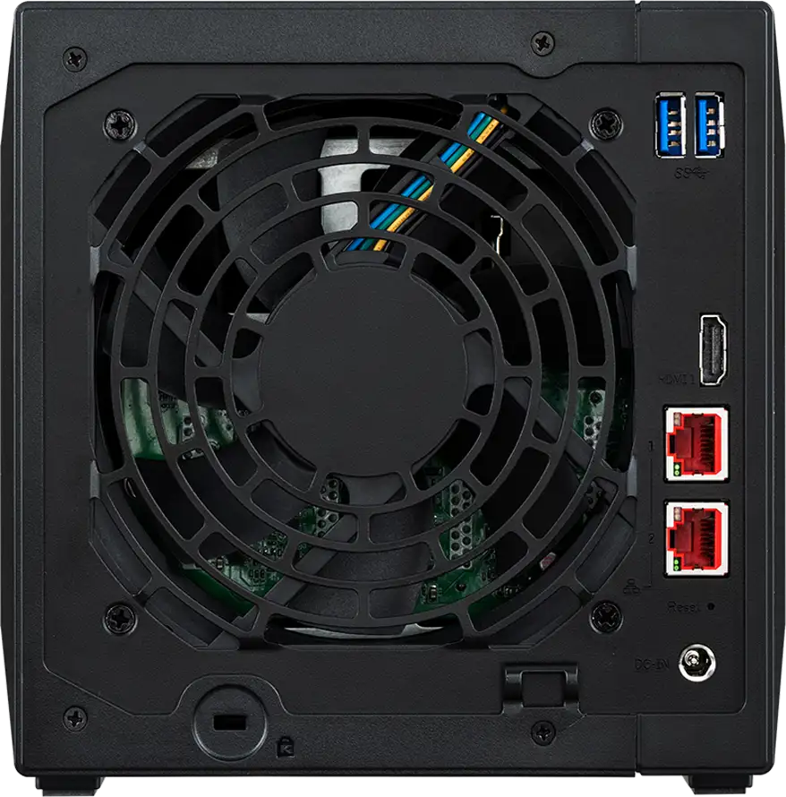 ASUSTOR NAS AS5404T 4x 3.5" 2x M.2 cache 2x 2.5Gbe Celeron QuadCore N5105 2.9GHz 4GB single PSU desktop - Slika 2