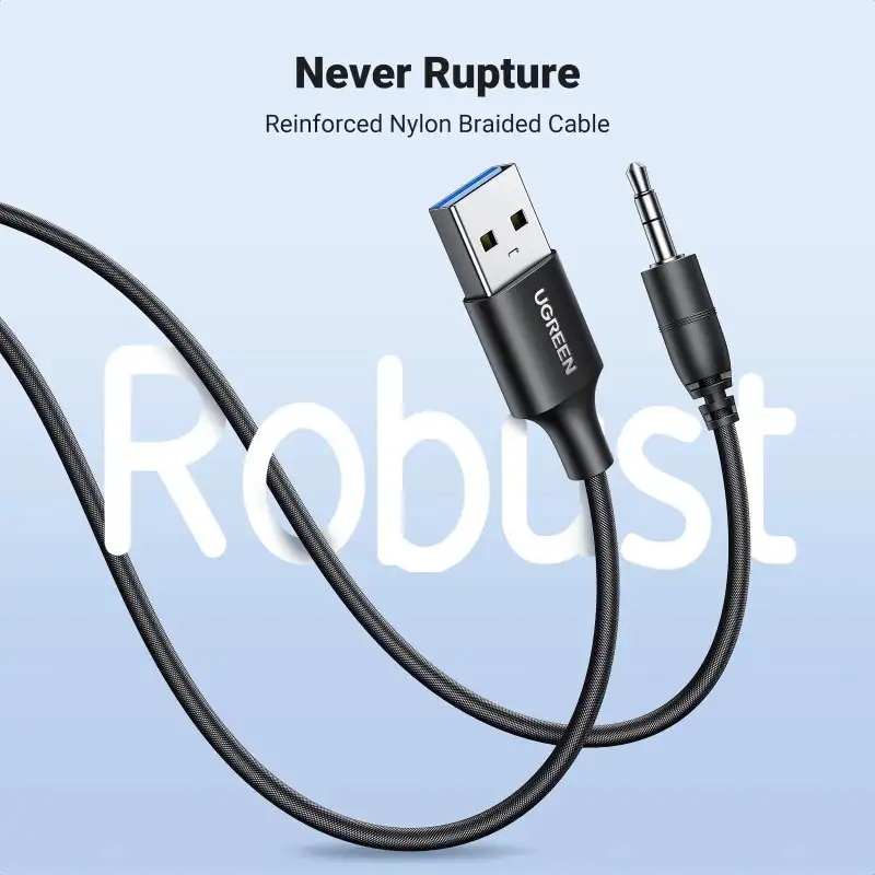 UGREEN bežični Audio receiver, Bluetooth, USB, 3.5mm, crni - Slika 4