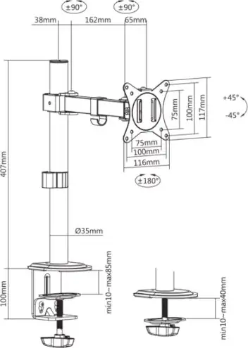 STOLNI STALAK SBOX LCD-351/1-2 - Slika 6