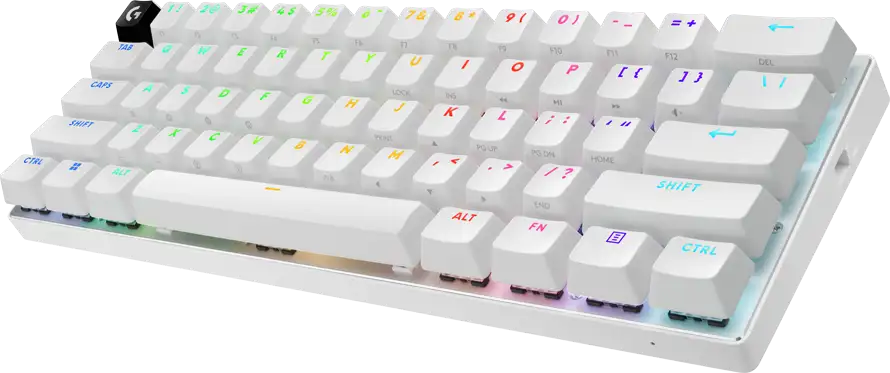 LOGITECH G PRO X 60 LIGHTSPEED Wireless Gaming Keyboard (Tactile) - WHITE - US INT'L - 2.4GHZ/BT - EMEA28-935 - TACTILE SWITCH